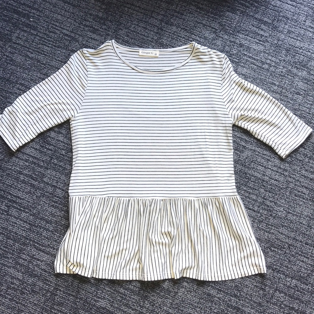 NWOT peplum top